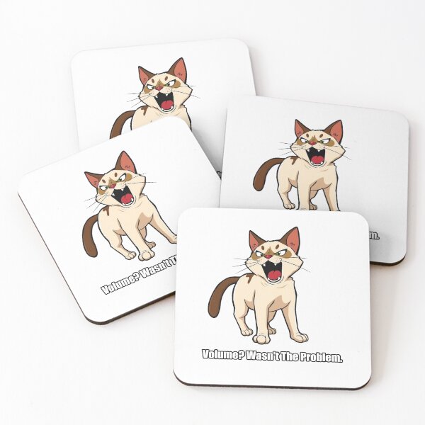 Item preview, Siamese Sticker - Volume Wasn't The Problem - Funny Siamese Cat Gift designed and sold by pawdrops.