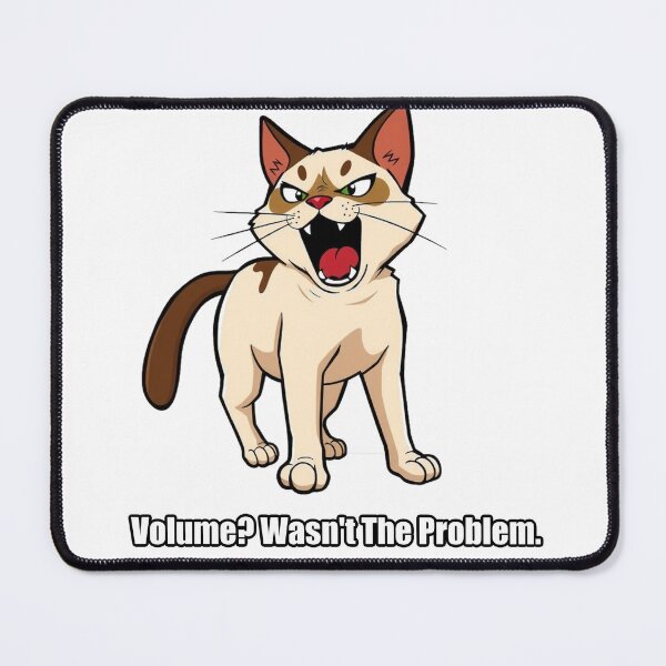 Item preview, Siamese Sticker - Volume Wasn't The Problem - Funny Siamese Cat Gift designed and sold by pawdrops.