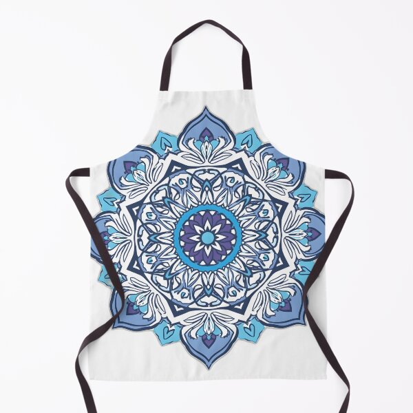 Item preview, Blue Floral Mandala Art | Boho Sacred Geometry Mandala Design designed and sold by dreamz-world.