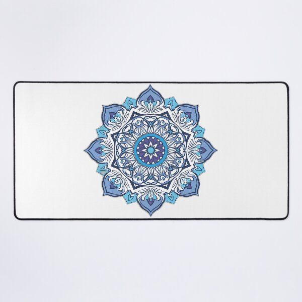 Item preview, Blue Floral Mandala Art | Boho Sacred Geometry Mandala Design designed and sold by dreamz-world.