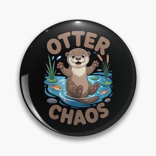 Item preview, Otter Chaos Funny Animal Pun Nature Humor designed and sold by AndersonLFernan.