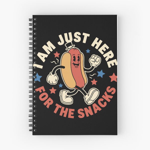 Item preview, I Am Just Here For The Snacks Funny Hot Dog Shirt designed and sold by TeNovaStudio.