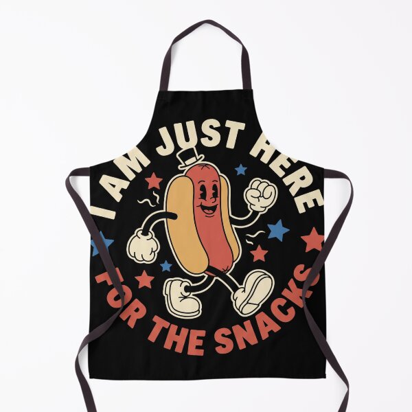 Item preview, I Am Just Here For The Snacks Funny Hot Dog Shirt designed and sold by TeNovaStudio.