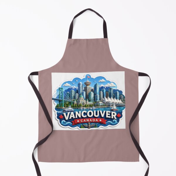 Item preview, Vancouver Coastal Icons Spectacular 3D Skyline Label designed and sold by PaintMeWorld.