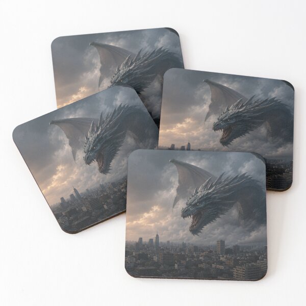 Item preview, Fantasy Dragon Over the City designed and sold by pasalagabriela.