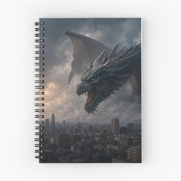 Item preview, Fantasy Dragon Over the City designed and sold by pasalagabriela.