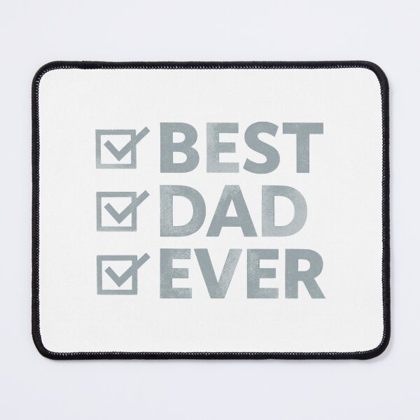 Item preview, Best Dad Ever with Blue Gray Checkmarks designed and sold by jeweleddesigns.