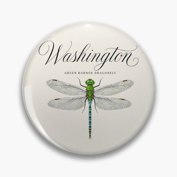 Item preview, Washington Green Darner Dragonfly State Poster designed and sold by The-Drip-Studio.
