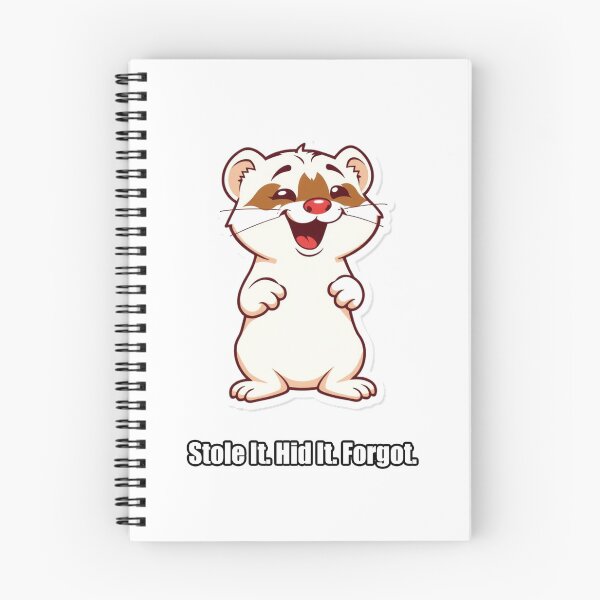 Item preview, Ferret Sticker - Stole It Hid It Forgot - Funny Ferret Gift designed and sold by pawdrops.