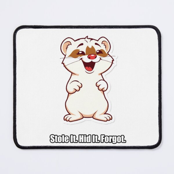 Item preview, Ferret Sticker - Stole It Hid It Forgot - Funny Ferret Gift designed and sold by pawdrops.