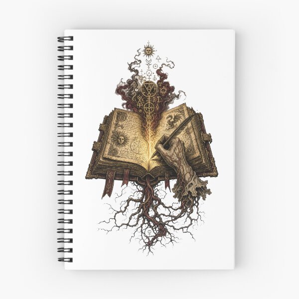 Item preview, The Alchemist's Tome , Dark Academia Occult Grimoire Art Print designed and sold by NullSpacePrints.