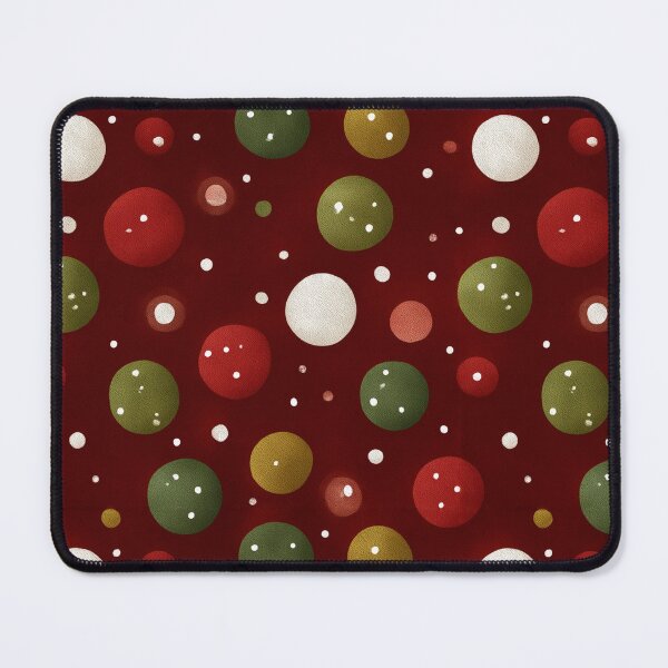 Item preview, Festive Christmas Ornament Phone Case for Her | Artistic Holiday Bauble Pattern Tote Bag for Mom | Elegant Holiday Decor Journal for Student | Seasonal Red and Gold Dot Blanket designed and sold by VivaFy.