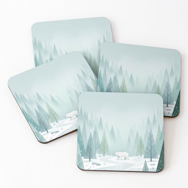 Item preview,  Winter Bear Forest Walk designed and sold by ASTRAL ART LAB.