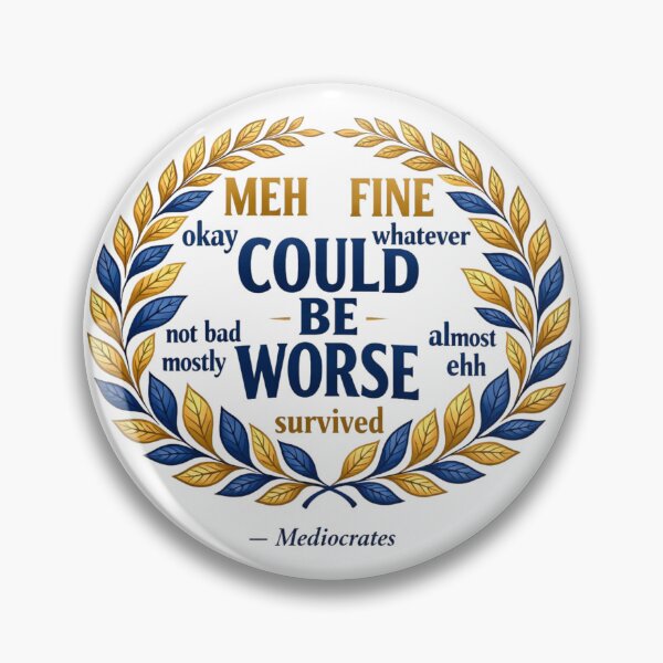 Item preview, Mediocrates Could Be Worse Laurel Wreath designed and sold by Print Loft.