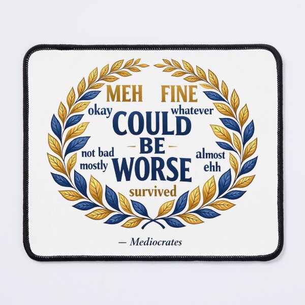 Item preview, Mediocrates Could Be Worse Laurel Wreath designed and sold by Print Loft.