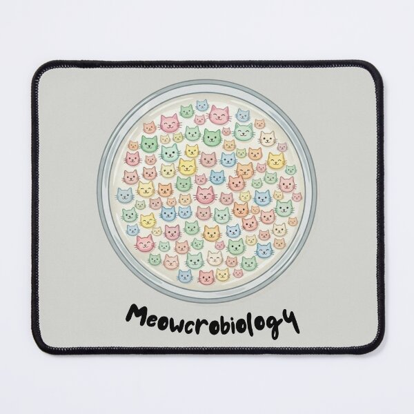 Item preview, Meowcrobiology, cat themed design, microbiology, microbiologist designed and sold by Girly-Universe.