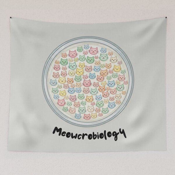 Item preview, Meowcrobiology, cat themed design, microbiology, microbiologist designed and sold by Girly-Universe.