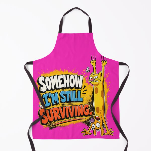 Item preview, Somehow I'm Still Surviving – Funny Adulting Cartoon Design designed and sold by Espinazul.