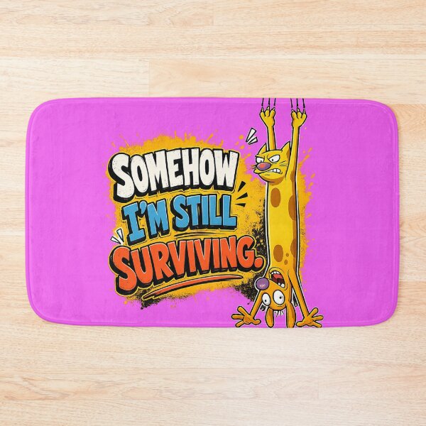 Item preview, Somehow I'm Still Surviving – Funny Adulting Cartoon Design designed and sold by Espinazul.