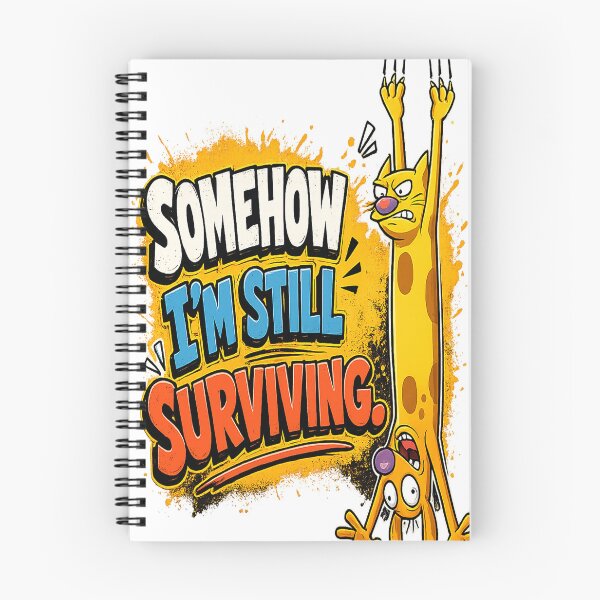 Item preview, Somehow I'm Still Surviving – Funny Adulting Cartoon Design designed and sold by Espinazul.