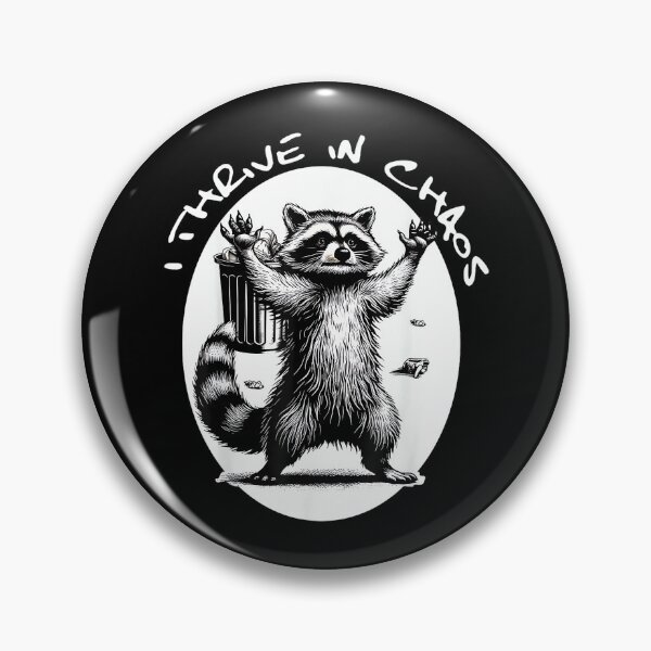Item preview, Racoon Meme Tee Funny Trash Panda I Thrive in Chaos designed and sold by AndersonLFernan.