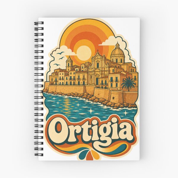 Item preview, Ortigia Italy Travel Souvenir - Retro Illustration designed and sold by VisualArtsOasis.