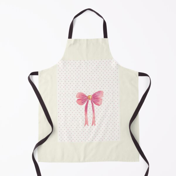 Item preview, Preppy Pink Ribbon Bow & Mini Hearts Pattern designed and sold by Akira Design Store.