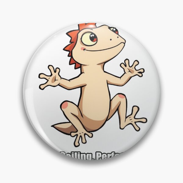 Item preview, Gecko Sticker - On The Ceiling Perfectly Fine - Funny Gecko Gift designed and sold by pawdrops.