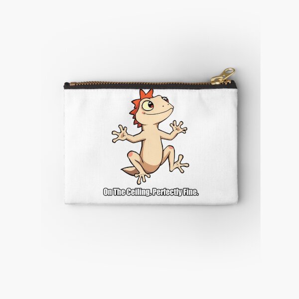 Item preview, Gecko Sticker - On The Ceiling Perfectly Fine - Funny Gecko Gift designed and sold by pawdrops.
