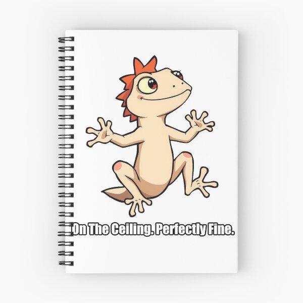 Item preview, Gecko Sticker - On The Ceiling Perfectly Fine - Funny Gecko Gift designed and sold by pawdrops.