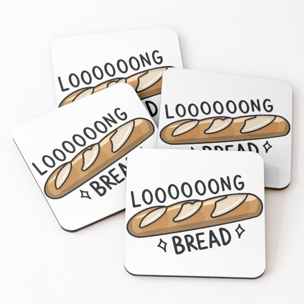 Item preview, Long Bread Sticker | Funny Baguette Sticker | Postcards from My Thoughts designed and sold by PinkPeelUK.
