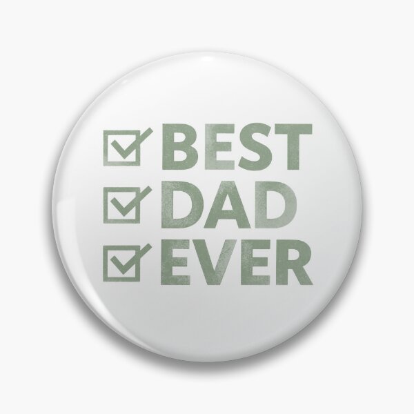 Item preview, Best Dad Ever with Olive Green Checkmarks  designed and sold by jeweleddesigns.