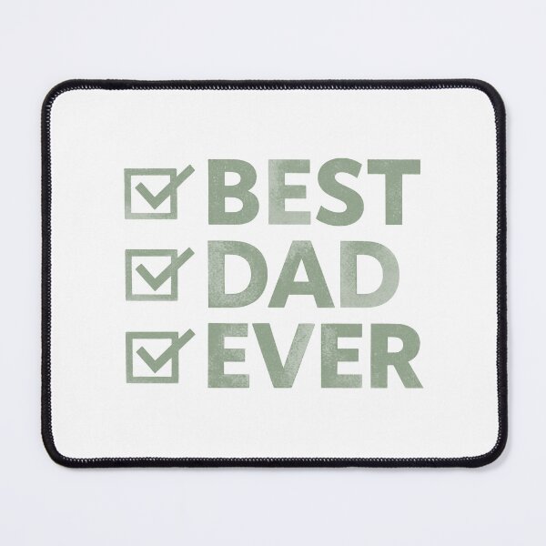 Item preview, Best Dad Ever with Olive Green Checkmarks designed and sold by JeweledDesigns.