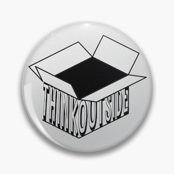 Item preview, Think Outside The Box Minimalist Quotes designed and sold by AmirVisuals.
