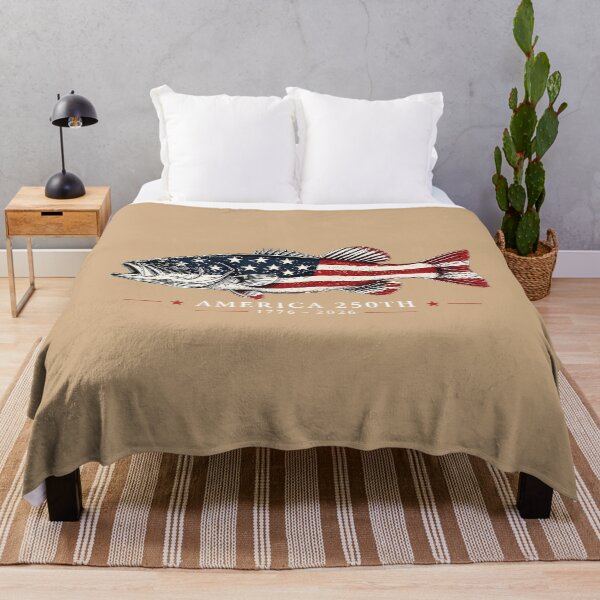 Item preview, 250 Years America 1776 2026 Fishing USA Flag 250th Birthday designed and sold by whimsymadhu.