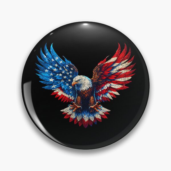 Item preview, American Flag Bald Eagle Patriotic Eagle 4th of July USA designed and sold by SylviaYLaughlin.