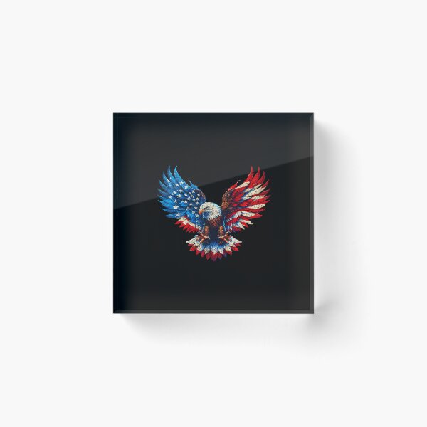 Item preview, American Flag Bald Eagle Patriotic Eagle 4th of July USA designed and sold by SylviaYLaughlin.