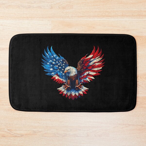 Artikelvorschau, Amerikanische Flagge, Weißkopfseeadler, patriotischer Adler, 4. Juli, USA entworfen und verkauft von SylviaYLaughlin.
