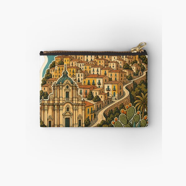 Item preview, Ragusa Ibla Italy Travel Souvenir - Retro Illustration designed and sold by VisualArtsOasis.
