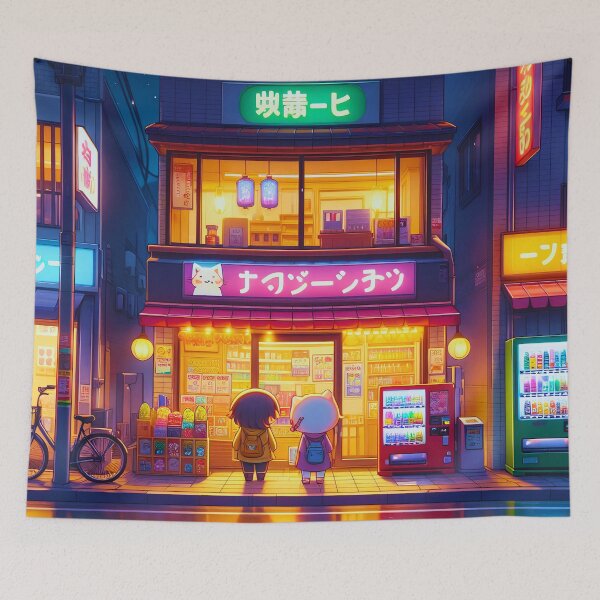 Item preview, Late Night Kawaii Corner Shop designed and sold by ZenGrooves.