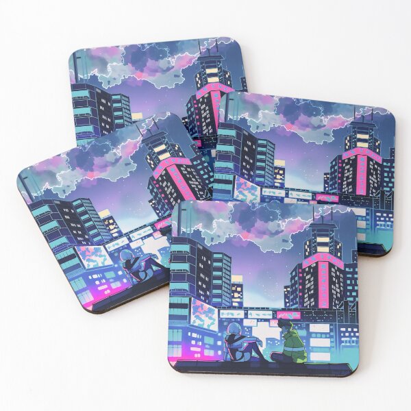 Item preview, Moon Over Neon City – Dreamscape  designed and sold by PosterFuel.