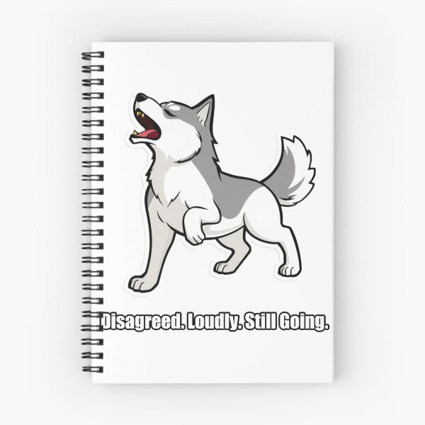 Item preview, Husky Sticker - Disagreed Loudly Still Going - Funny Siberian Husky Gift designed and sold by pawdrops.
