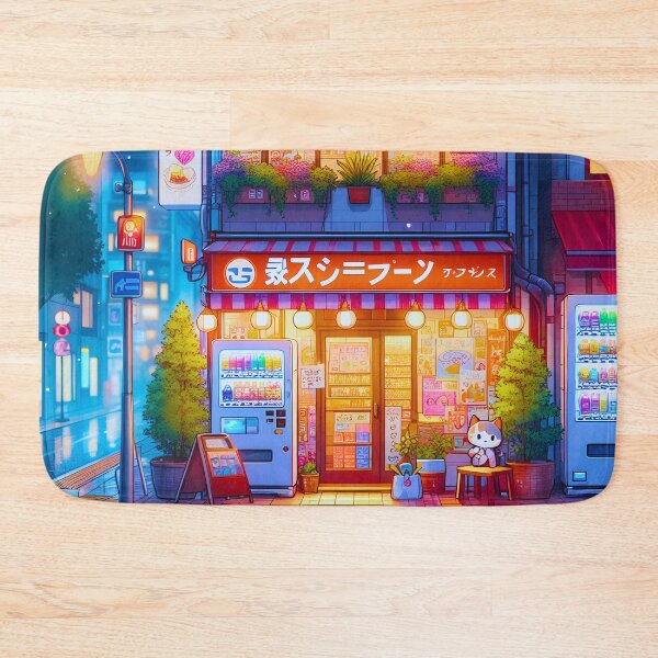 Item preview, Neon Neko Corner Store designed and sold by ZenGrooves.