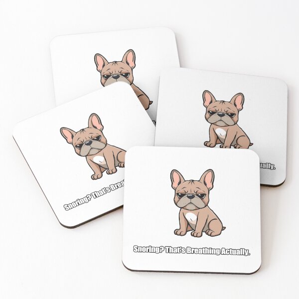 Item preview, French Bulldog Sticker - Snoring Thats Breathing - Funny Frenchie Gift designed and sold by pawdrops.