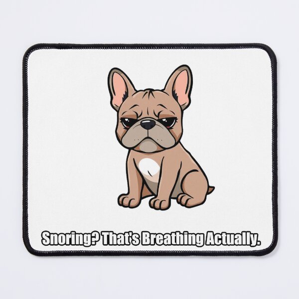 Item preview, French Bulldog Sticker - Snoring Thats Breathing - Funny Frenchie Gift designed and sold by pawdrops.