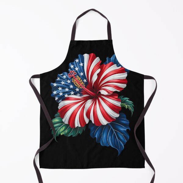 Item preview, American Flag Hibiscus Flower Patriotic Floral 4th of July designed and sold by SylviaYLaughlin.