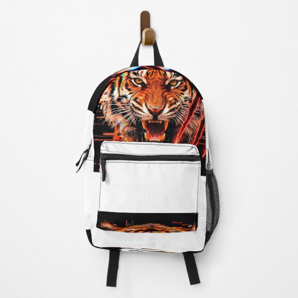 Item preview, Savage Tiger Glitch Neon Streetwear Design Beast Mode Gym Motivation designed and sold by Presshue.