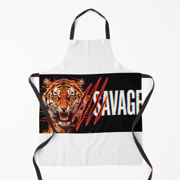 Item preview, Savage Tiger Glitch Neon Streetwear Design Beast Mode Gym Motivation designed and sold by Presshue.