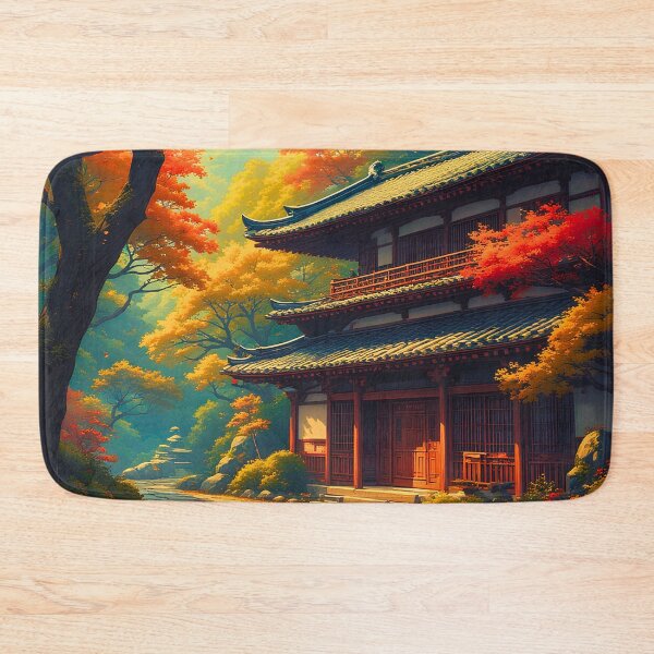 Item preview, Autumn at the Hidden Aki-dera designed and sold by ZenGrooves.