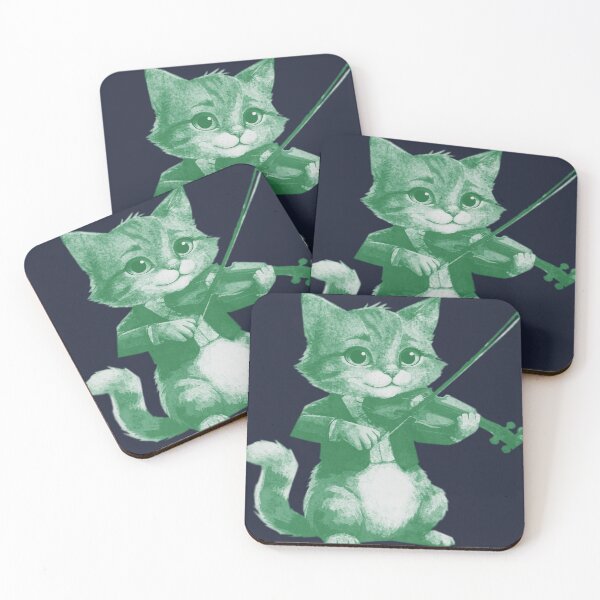 Item preview, Cat Plays Violi designed and sold by kinpirks.